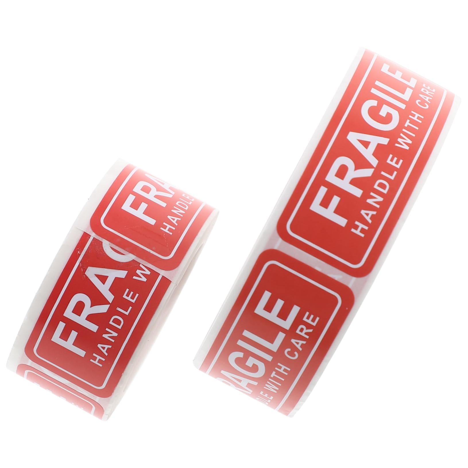 Ciieeo 2Rolls Fragile Warning Stickers Self Adhesive Labels for Shipping Packing Design for Safe Handling Printing