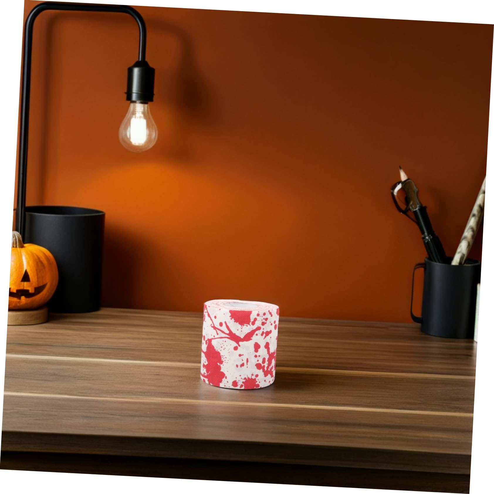 Healvian 20 Rollos Papel Higiénico Halloween con Estampado Mano Sangrienta Decoración Festiva para Baño y Fiesta Papel Absorbente Seguro y Ecológico para Uso Diario y Ambientación