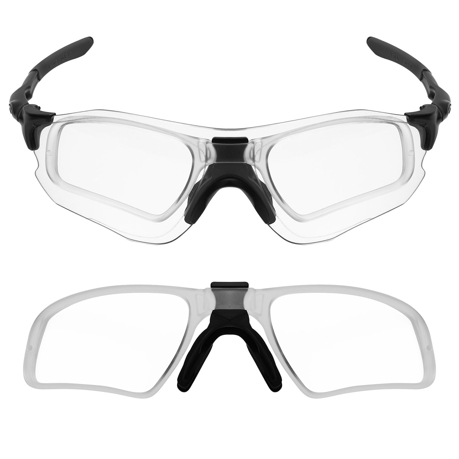 アクセサリー  Mryok Insert Lens Carrier & Nose Pads for Oakley EV-Zero