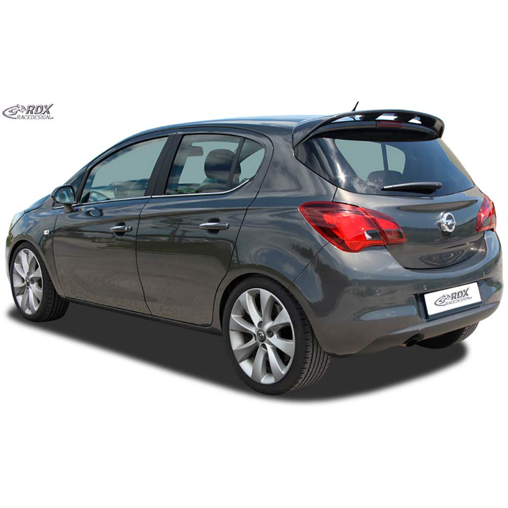 RDX Re Design rdds112 tetto Spoiler CORSA E 5 porte 2014 di 'OPC Look' (Pur IHS), Nero