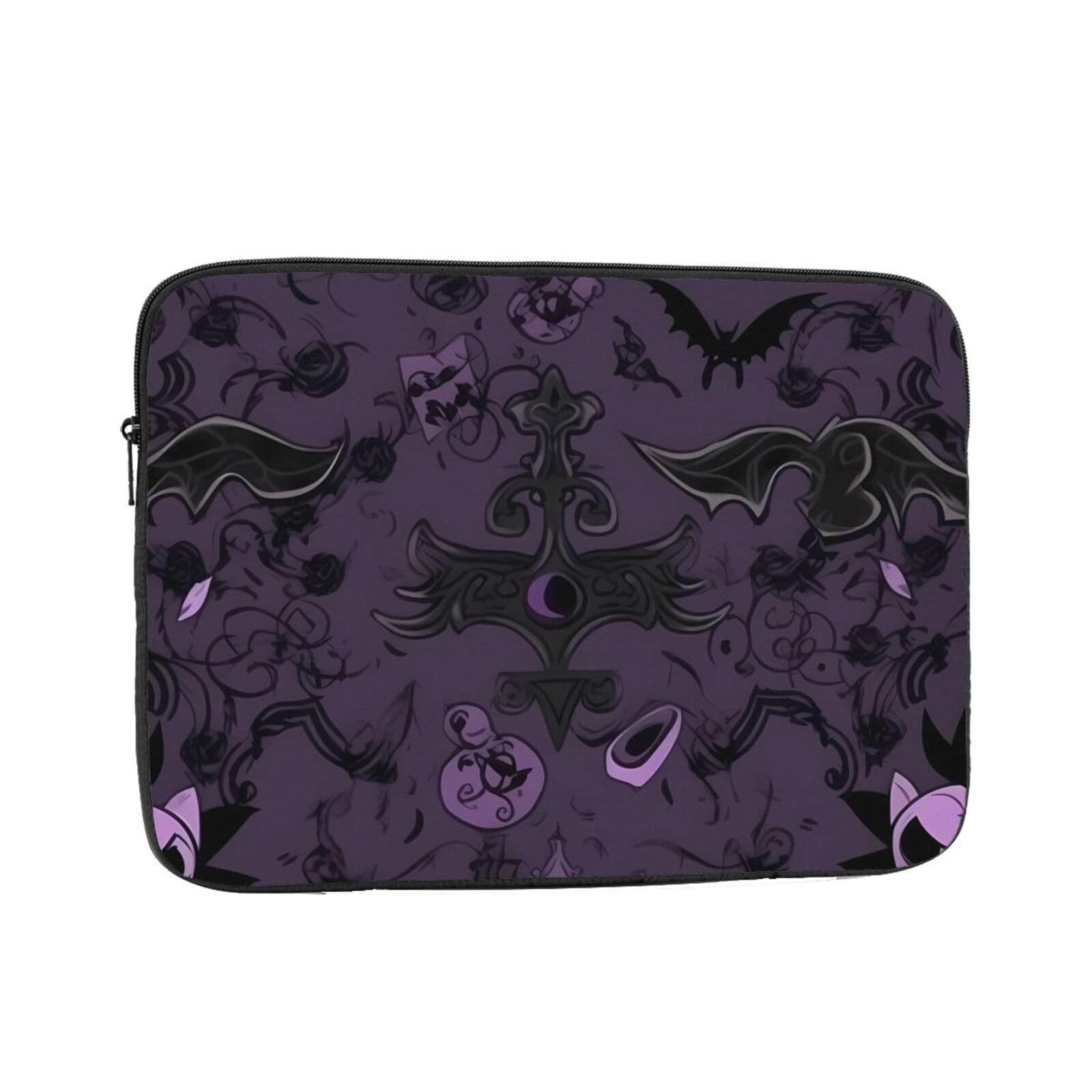 Laptop Case Sleeve 13 inch Zwart Spookhuis Laptop Sleeve Shockproof Laptop Case Draagtas