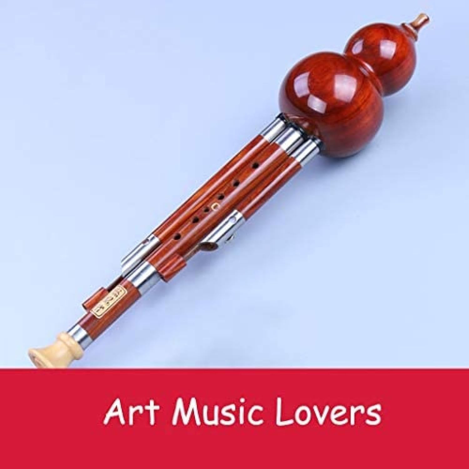 Hulusi, Flet Z Tykwy, Flet Z Dyni Profesjonalny Typ Wykonania Flet Z Tykwy Hulusi Instrument Narodowy Instrument Muzyczny Yunnan Strojenie D/c/b/g/f, Red, C-KEY