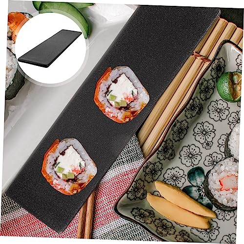 Plato de sushi rectangular de cerámica estilo japonés miniatura 5