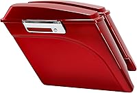 Vista 17 de XFMT Alforjas rígidas negras brillantes para motocicleta, alforjas con tapas y cierres negros para Harley Touring Road King Street Glide Road Glide