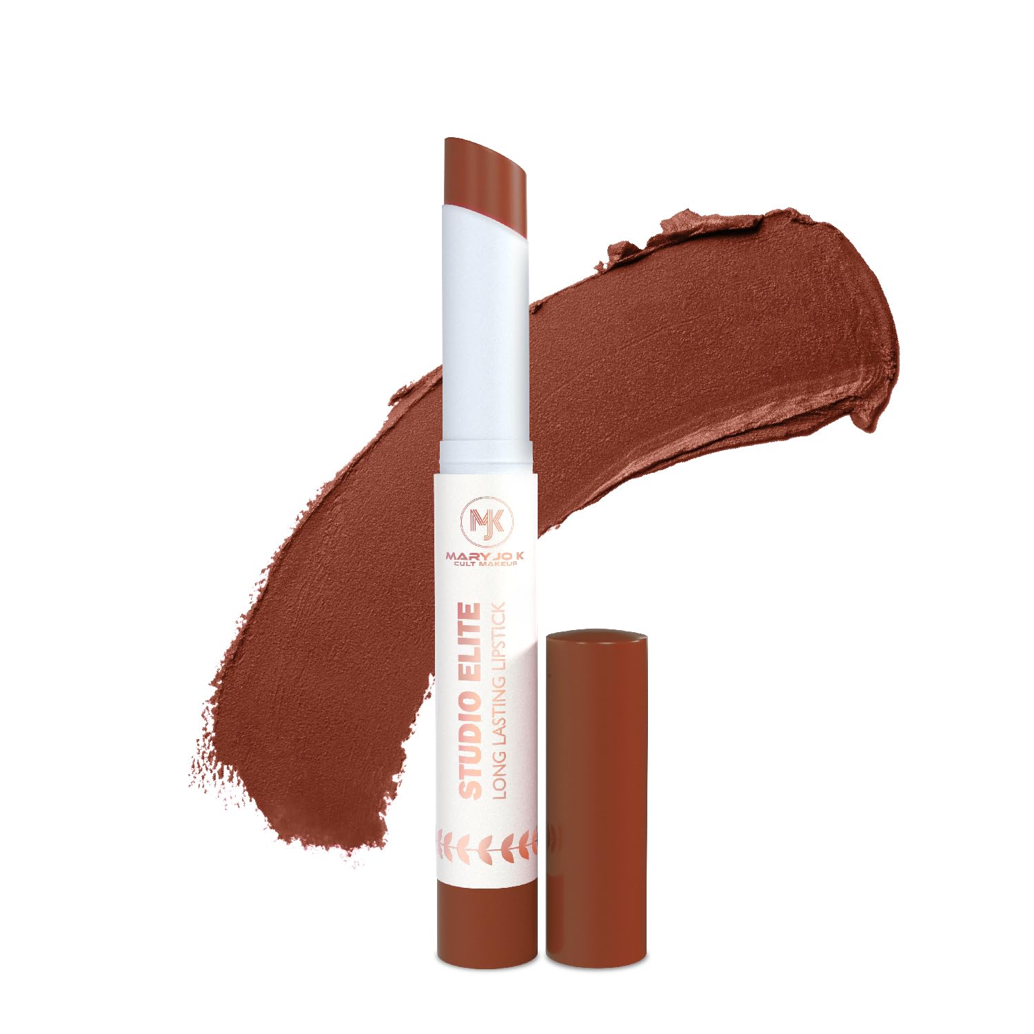 MARY JO K Studio Elite Lipstick | Bold Colors | Ultra-hydrating | Smudge-proof & Transfer-proof | Soft-Matte Texture | Seamless Glide | Long-lasting Wear | Vitamin E | 2g | 18 Murphy Brown-image-4