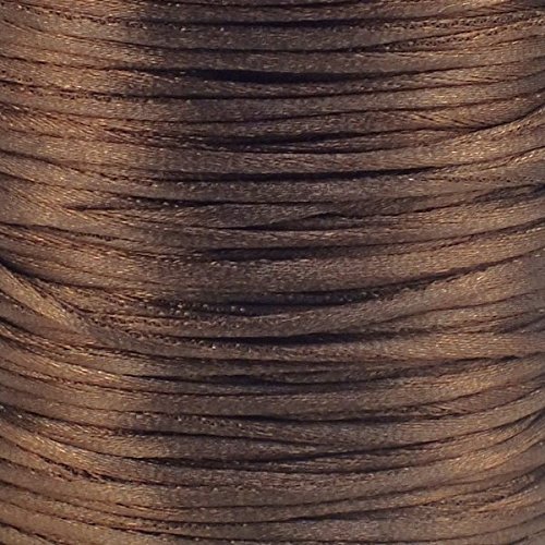 10M Brown Rattail Cord 2mm. Kumihimo / Shamballa /...