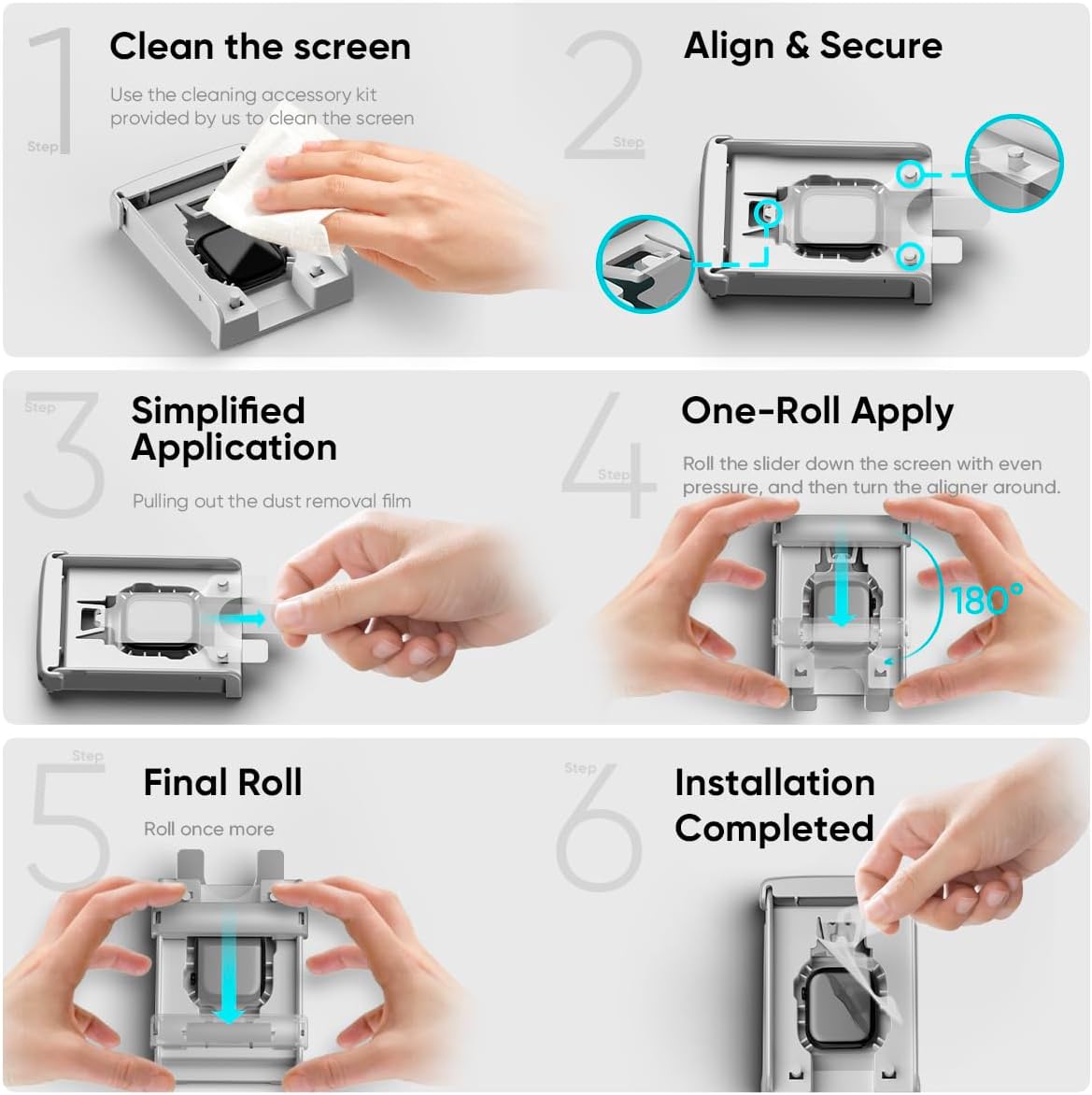 FLOLAB NanoArmour for Apple Watch Series 11 3D screen protector 42 mm with Anti Scratch for Apple Watch 10 42mm: TruColor Display, Easy to Install, Ultra Clear