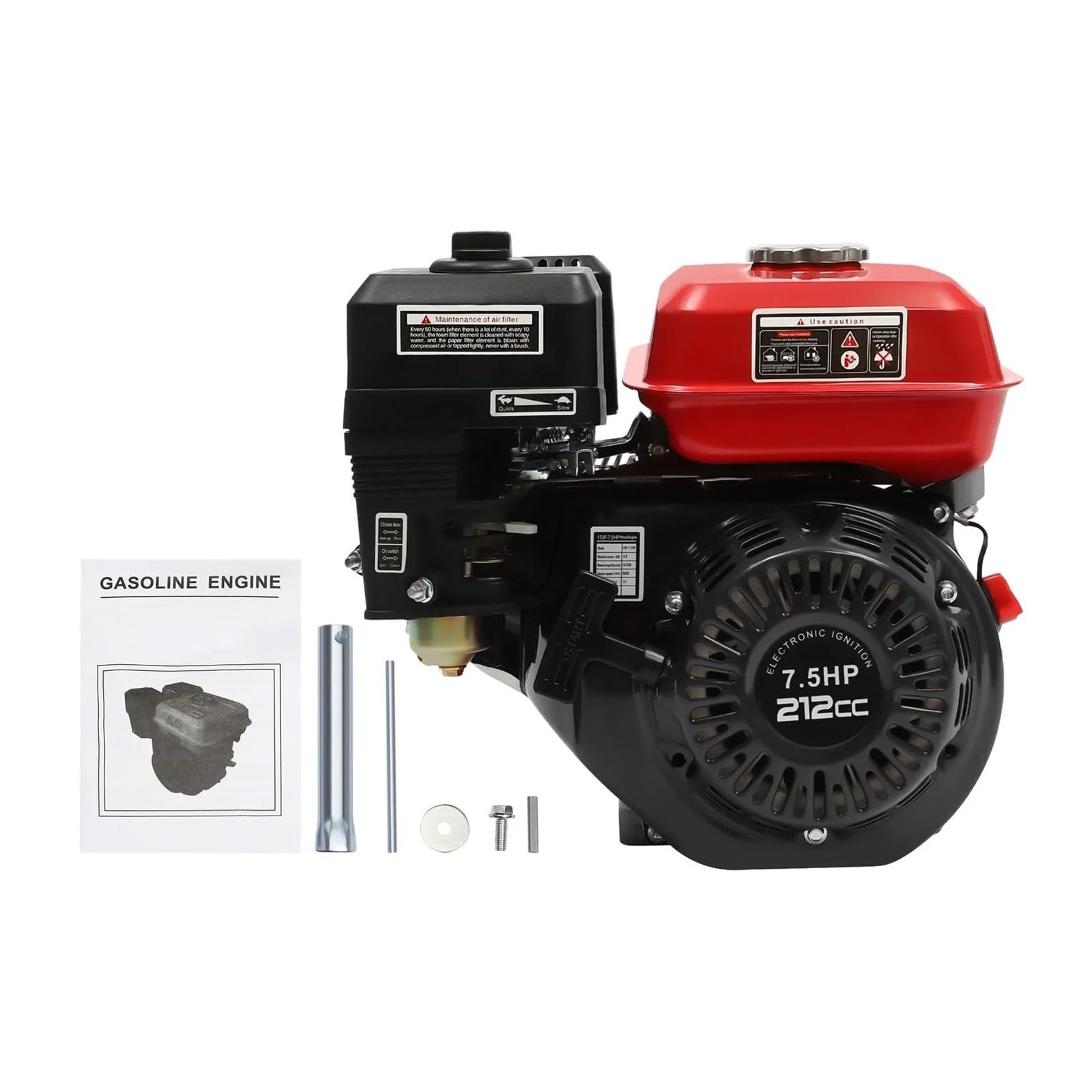 7.5HP Gasoline Engine 4KW 3600rpm 4 Stroke Air Cooled System For Water Pumps Vibrators Engines Low Fuel Consumption