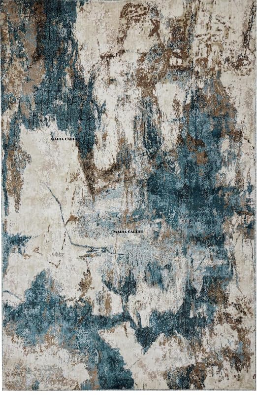Image of Luxury Turkish Textured Rectangular Carpet - Soft, Elegant & Durable Area Rugs for Home & Office.Size 8X11Feet (240x335 cm) Aprrox