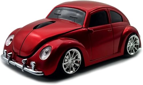 Miniatura 1 de Ratón inalámbrico TDRTECH Cool Sports Car Shaped Mouse 24GHz ratón óptico para juegos para ordenador PC portátil rojo Azul / Patchwork, Rojo,