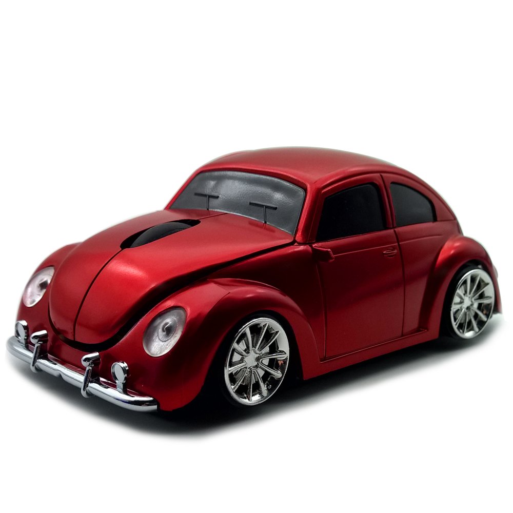 Cool Sports Car Shaped 2.4GHz Optical Gaming Mouse for PC, Laptop - Red
