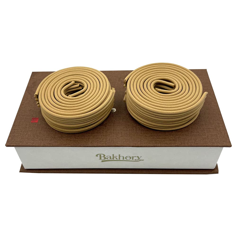 Cambodian Made Round Oud Incense Sticks, 4H Burning 40 Rolls, Made with Pure, Natural Selected Agarwood for Home, Office, Meditation, Work, Yoga