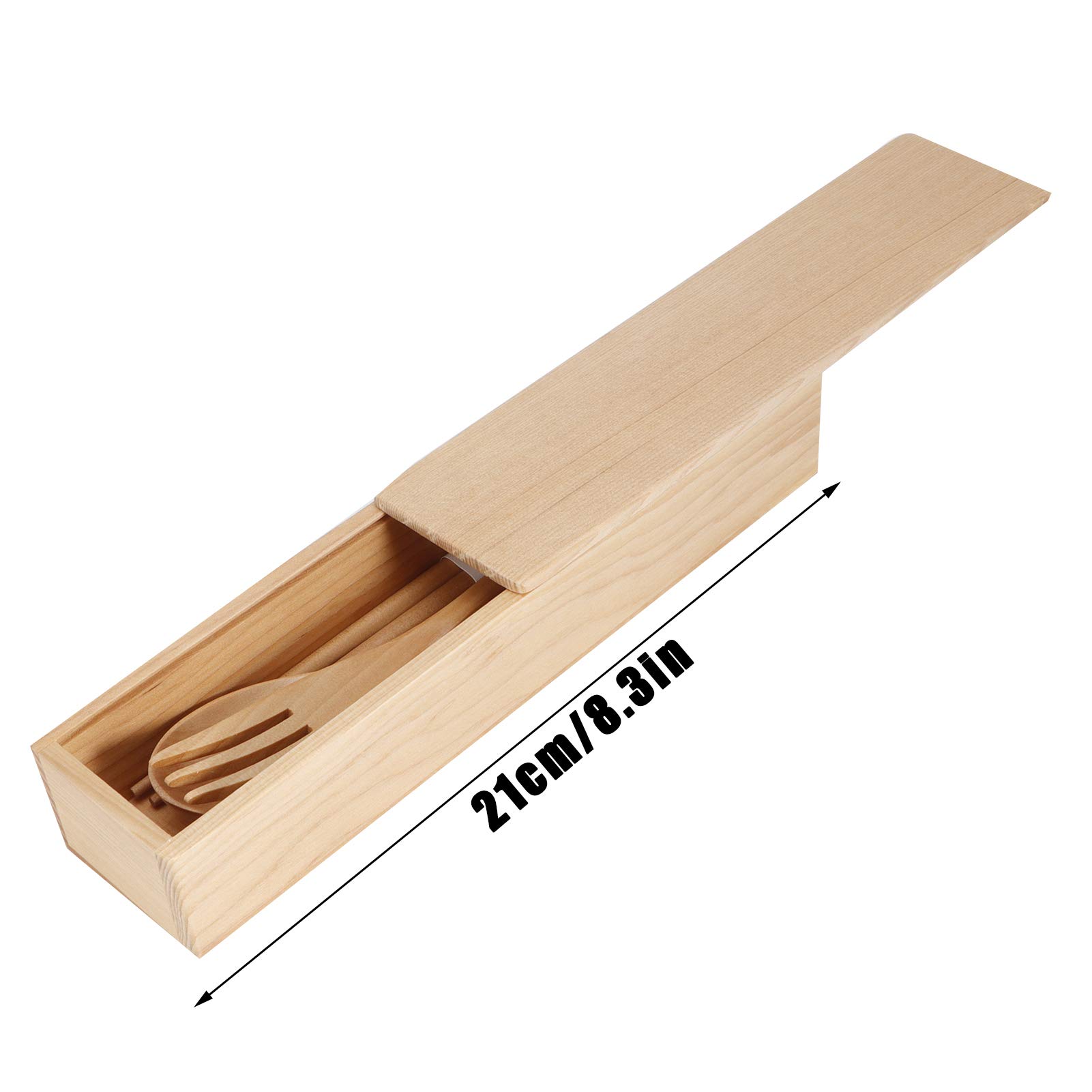 Scatola Per Stoviglie Portatile, Set di Posate con Bacchette in Legno, Forchetta, Cucchiaio, Riutilizzabile, Per Uso Domestico E in Viaggio, Utensili da Cucina Coreani, Articoli di Consumo, Custodia I