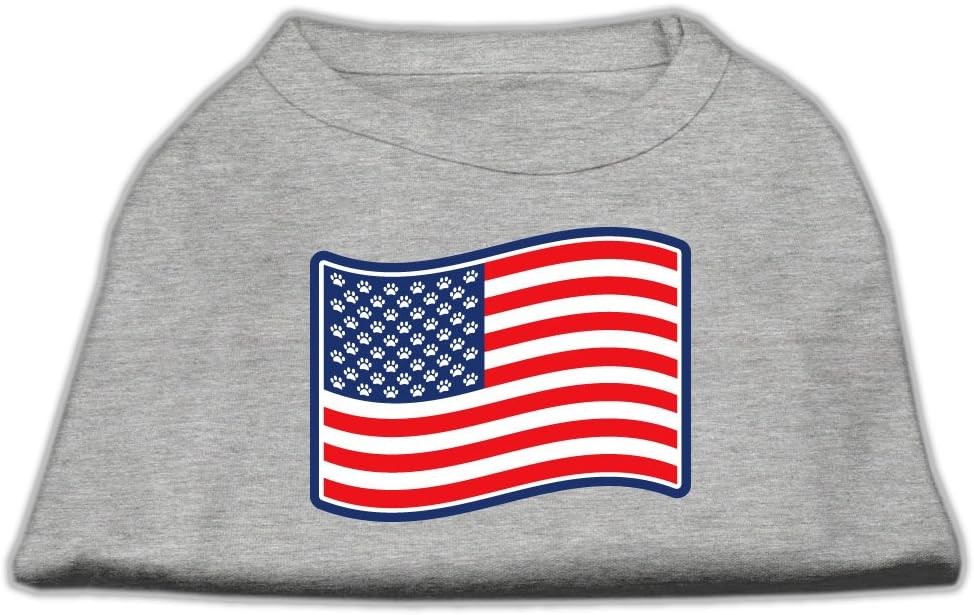 Mirage Pet Products Paws and Stripes Screen Print Shirts Grey XXXL(20)