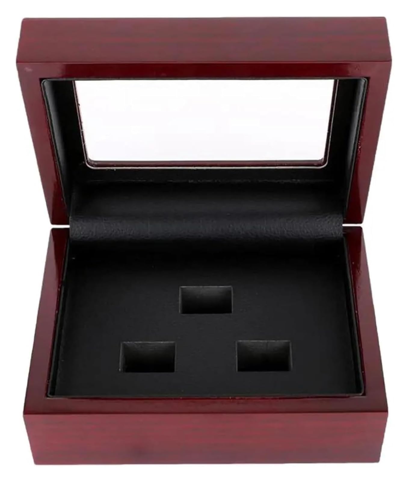 Organizer do pudełek na biżuterię Solidny drewniany organizer do pudełek Przenośny 12x16x7cm Etui z 2-6 otworami Mistrzostwa sportowe Pierścień Wyświetlacz Kolekcja Pudełko do przechowywania kolczyków