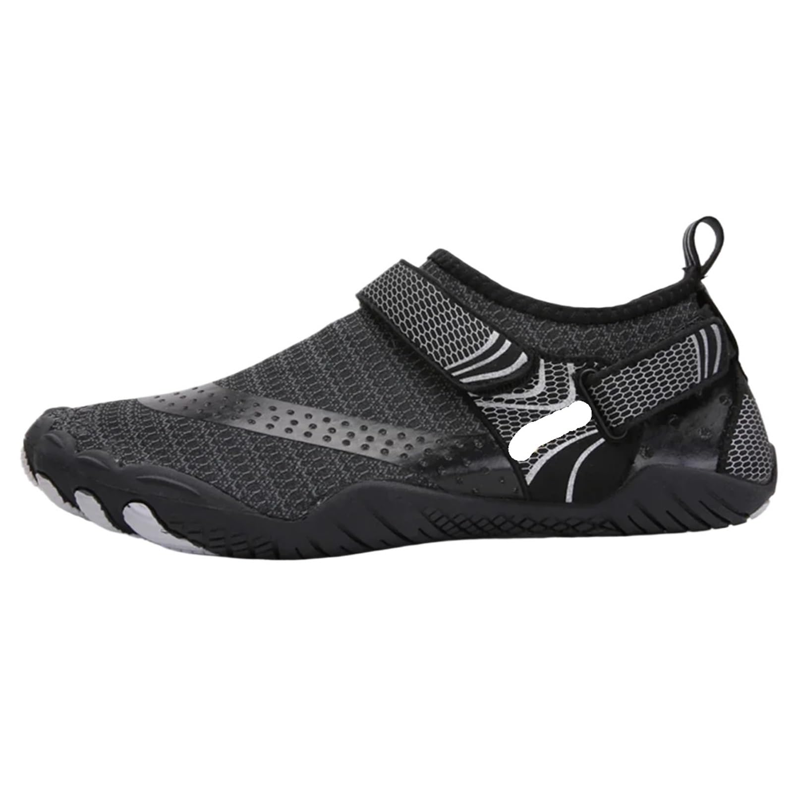 Uomo Donna Scarpe da Acqua Scarpe da Cinque Dita Antiscivolo ad Asciugatura Rapida Scarpe da Acqua for Bambini all'aperto Nuoto a Piedi Nudi Scarpe da Ginnastica Leggere per Sport(Black,38)