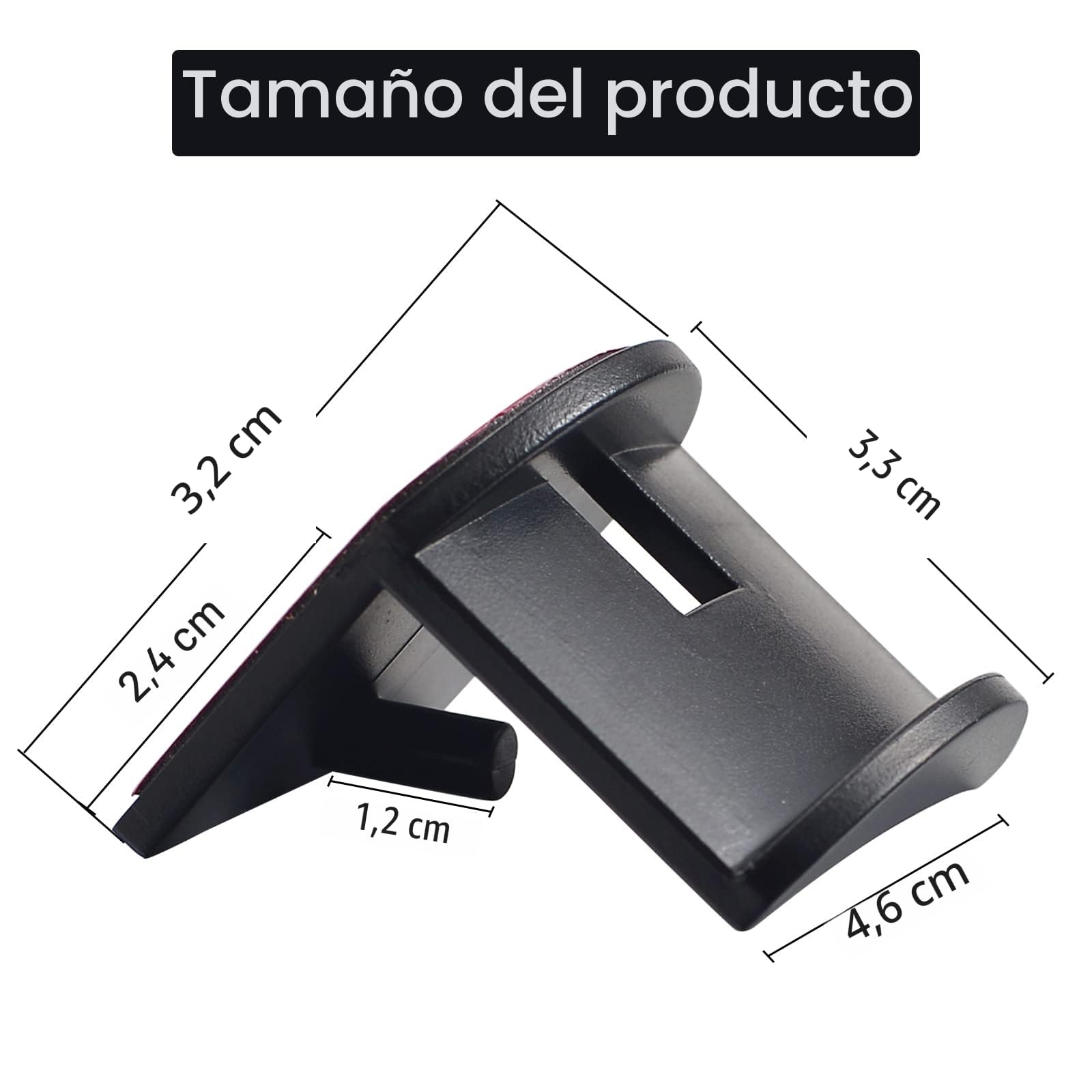 Vibbang Organizadores de Gorra (Paquete De 10) de Béisbol sin Perforación Ganchos de Sombrero Colgador Gorras Adhesivo Montado en Pared para Gorras De Béisbol (Negro)