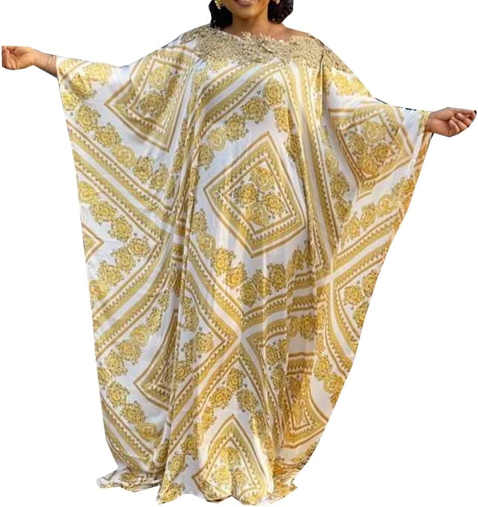 [SUNCN] アフリカのファッションエスニックスタイルプリントカジュアルドレス ユニークなゆったりとした夏の自由奔放に生きるドレス