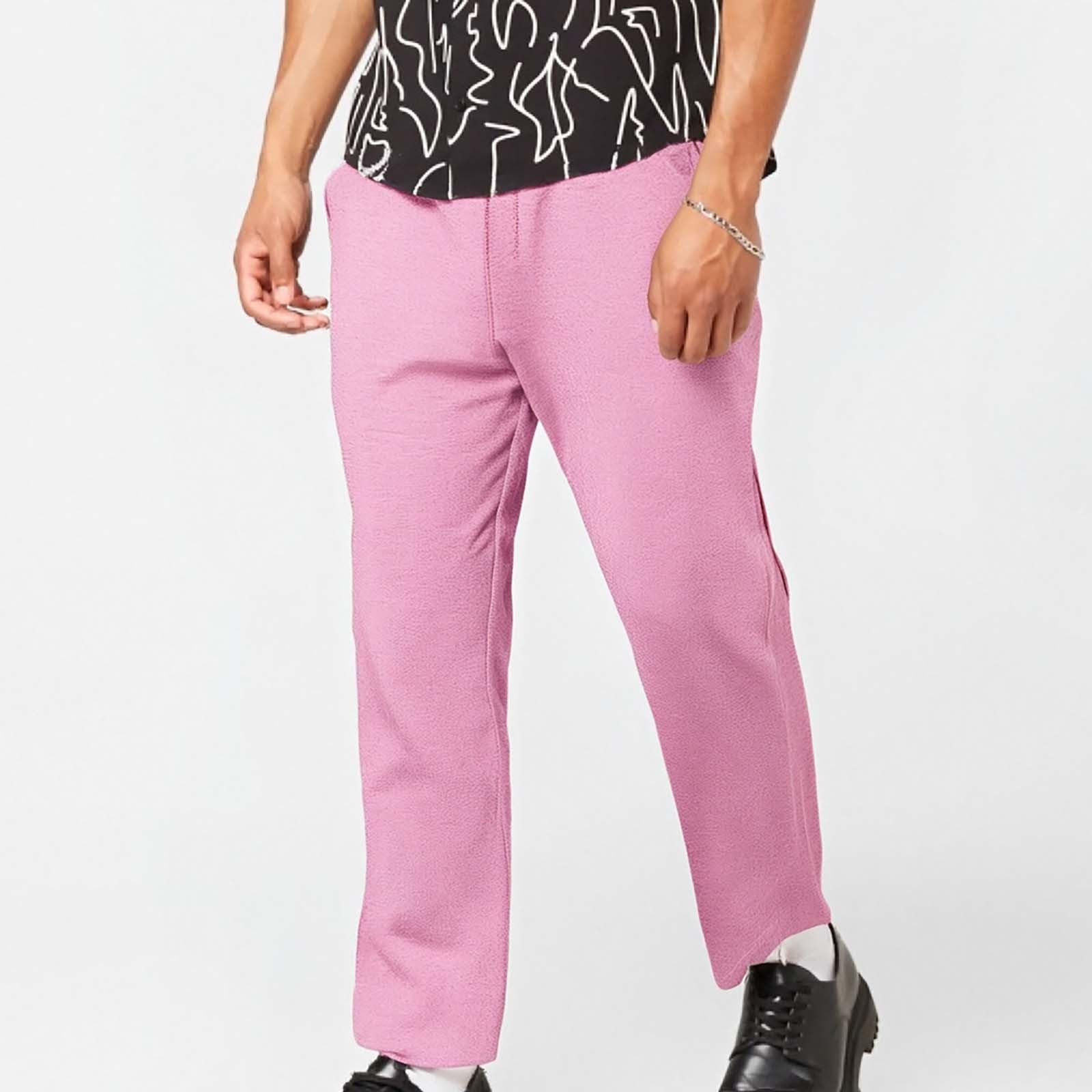 Lot de 3 Jogging Pantalon Homme Habillé Large Bas Pantalons