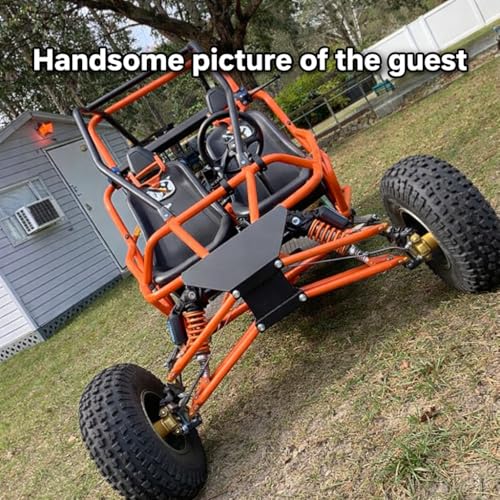 Image of 280mm 11 Inch Universal Motorcycle Shock Absorbers Rear Suspension 2PCS Compatible with Honda CB Yamaha Gokart(Orange)