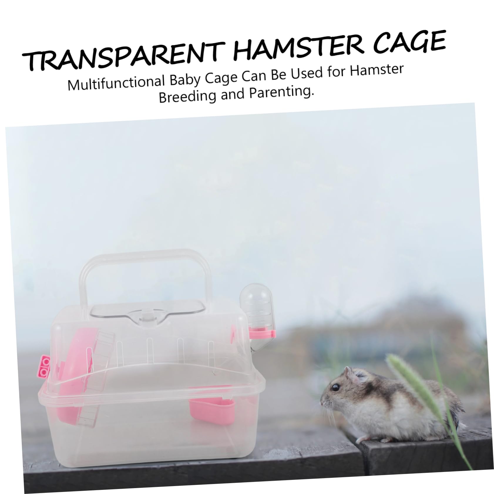 HANABASS 5pezzi Trasportino Per Criceti e Gabbietta e Portatile Per e Multifunzionale Per Criceti e Furetti