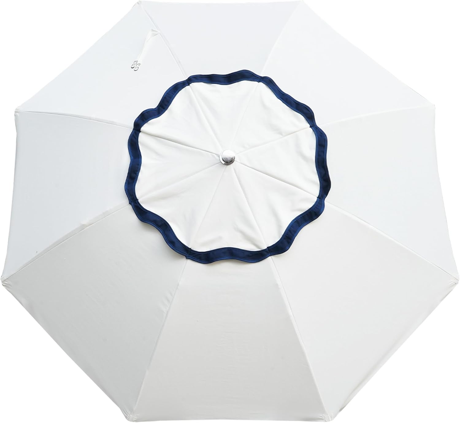 AMMSUN 7.8ft Seashore Umbrella, Outdoor Umbrella, Boho Patio Umbrella with UV 50+ Air Vent Ash Wood Pole Carry Bag & Water-Resistant Canvas