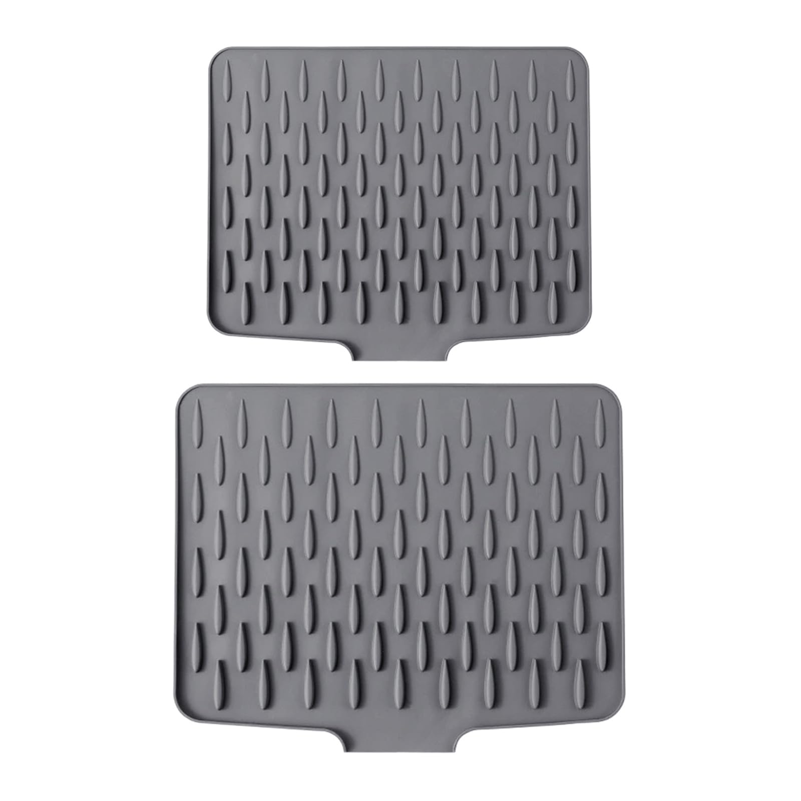 CRFFZ Multifunctional Silicone Sloped Drying Mat Heatproof Nonslip Pad Kitchen Sink Drying for Countertops Dishes Sloped