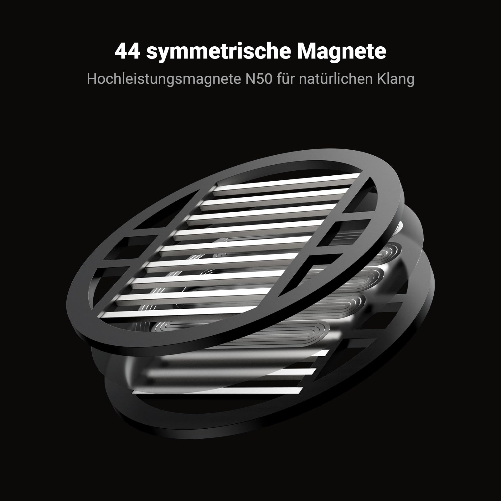 Fosi Audio i5 Open-Back Planar Magnetic Over-Ear Kopfhörer mit 97mm Ultra-Großmembran, CNC Metall & Walnussholz, Audiophiler kabelgebundener Studiokopfhörer für Multi-Source Geräte