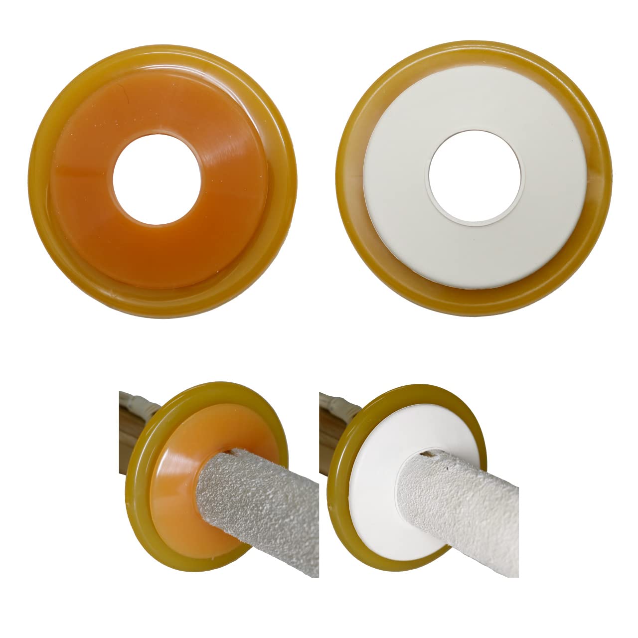 鍔　3点セット Amazon | 剣道防具コム P鍔 鍔止めセット (C) ツバ つば Mサイズ