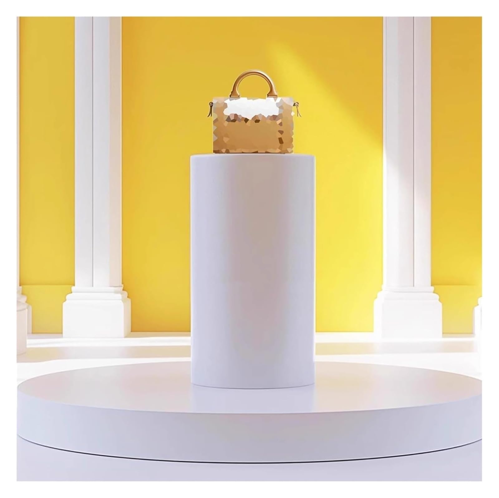 JINMLBO Mannequin Display Pedestal Stands, Wood Event Decor Display Plinth Stands, Home Boutiques Heightening Round Display Platform Base for Mannequin/Shoe/Bags(30x90cm)