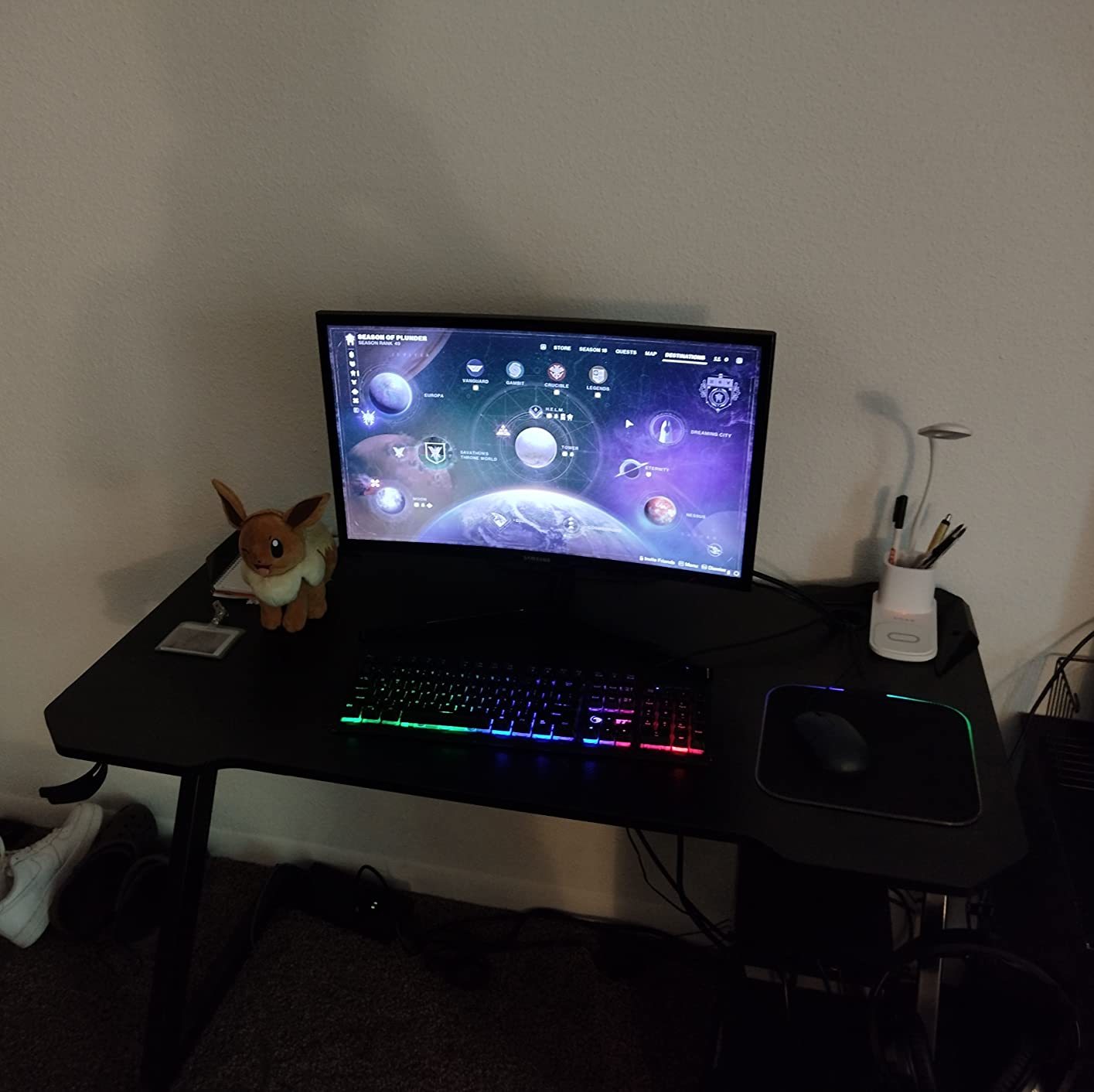 $16/mo - Finance Homall Gaming Desk 44 Inch Computer Desk Gaming Table ...