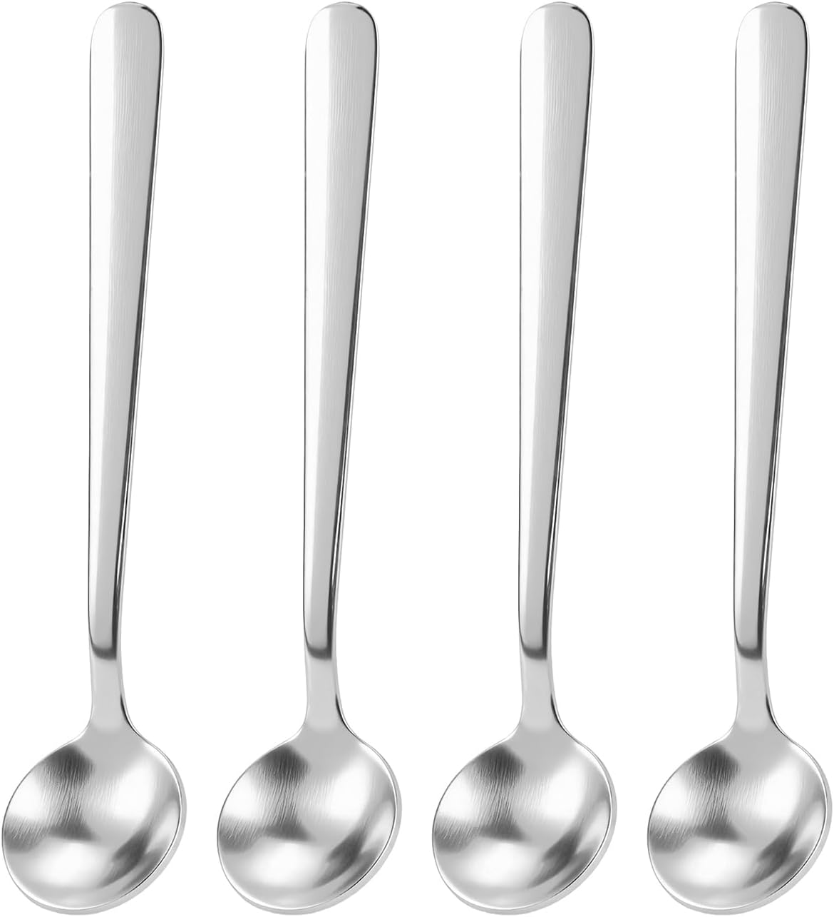 Tiny Spoons for Spices, 4 Pcs 3.3 Inch Stainless Steel Spice Spoon (Small-4pcs)