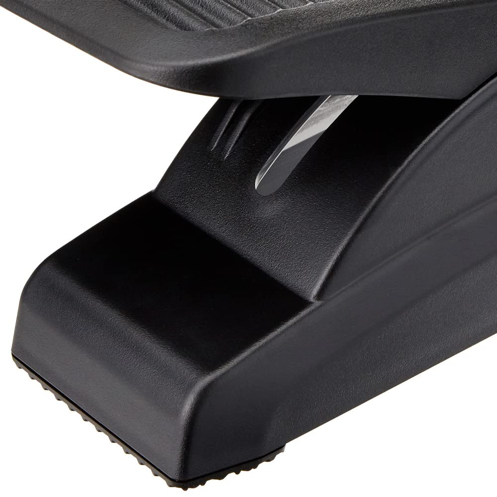 HJH Office 721050 Poggiapiedi da ufficio PIEDINO STRIPE poggiapiedi in plastica antracite