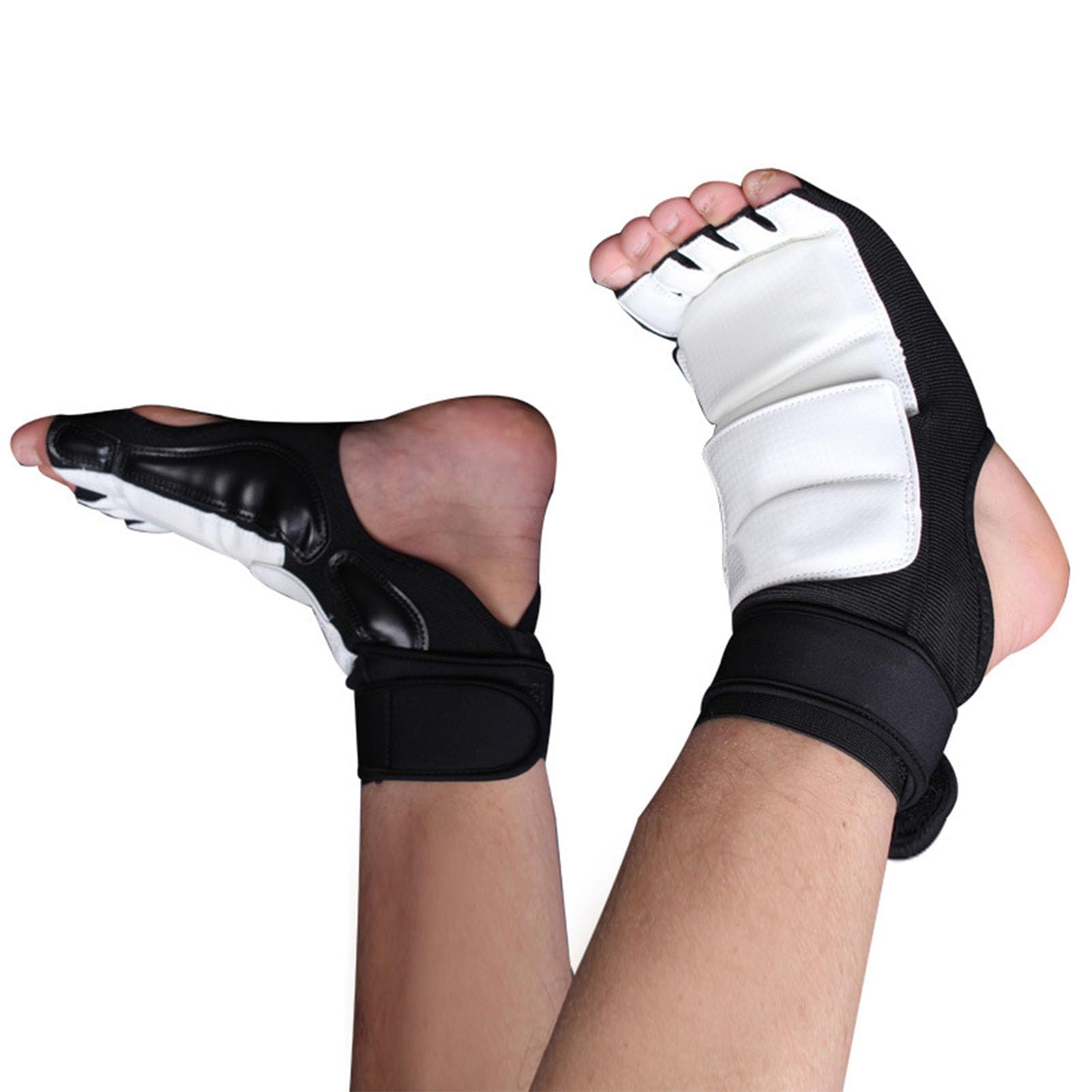 Alomejor Taekwondo Foot Protector Elástico Doble Fijación Material PU para Entrenamiento