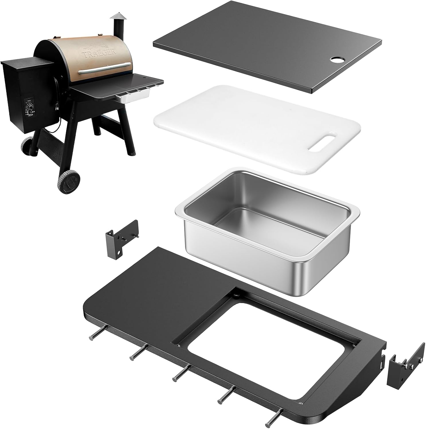 Upgraded Folding Front Shelf Accessories for Traeger Pro 22
