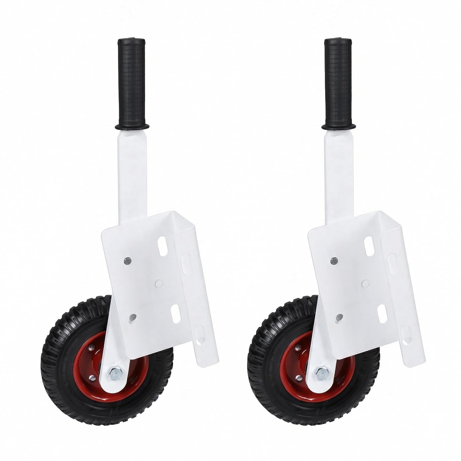 Soccer Goal Dolly with High Lift Wheels Rubber Tire Rotating Flip Over Mounting Wheel Kit 1300 Lbs Capacity for Portable Poultry Mobilization