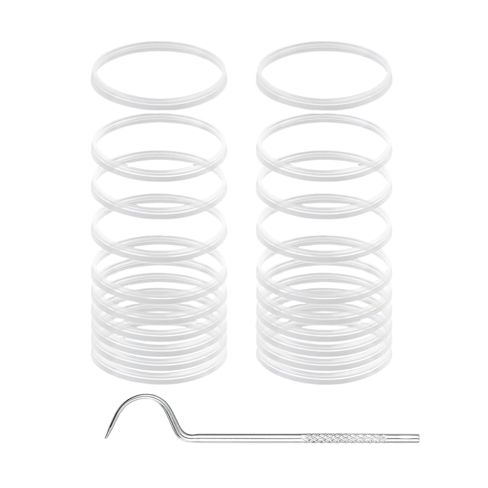 Elnwnnkc Of 20 Food Grade Silicone Gasket Coffee Machine Seal for Filter Cup Machines Includes Installation Hook Silicone Gasket