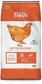 Chicken Feed | Supports Feather Growth and Egg Production, High Energy and Protein, Better Feather Chicken Food | 40 Pound Bag
