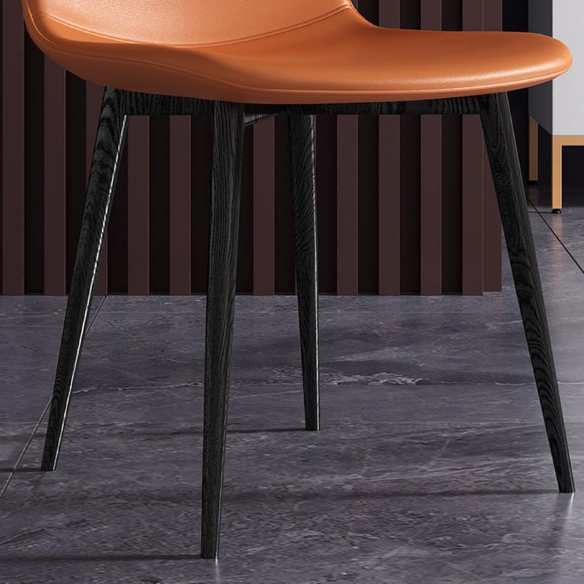 Amazon｜YJFFQ ダイニングチェア ヴィンテージ 01コーヒー色 レザー調