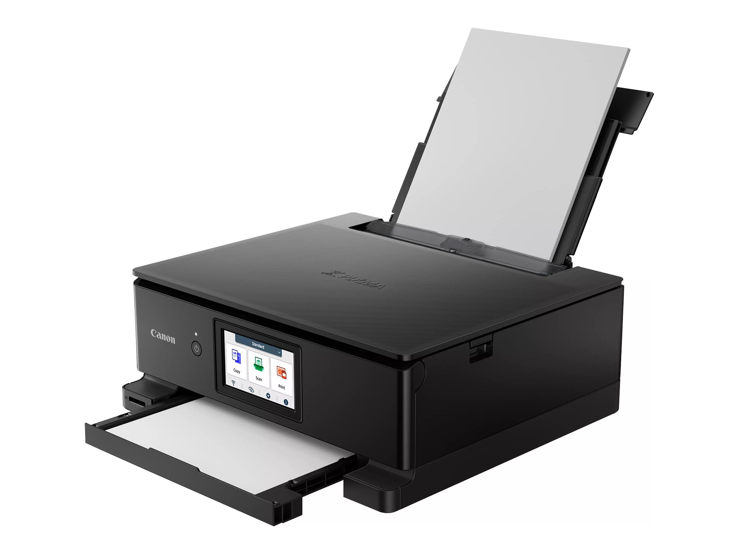 IC-Office TS8750 Tintenstrahl Multifunktionsdrucker 3-in-1 (Drucken, Kopieren, Scannen, SD-Karte, Duplex, WLAN, AirPrint) schwarz + 24 XXL Tintenpatronen