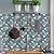 STICKGOO 10-Sheet Teal Arabesque Tile Peel and Stick Backsplash, 12”X12” Self Adhesive Wall Tiles, Stick on Backsplash for Kitchen & Bathroom (Pack of 10, Thicker Design)