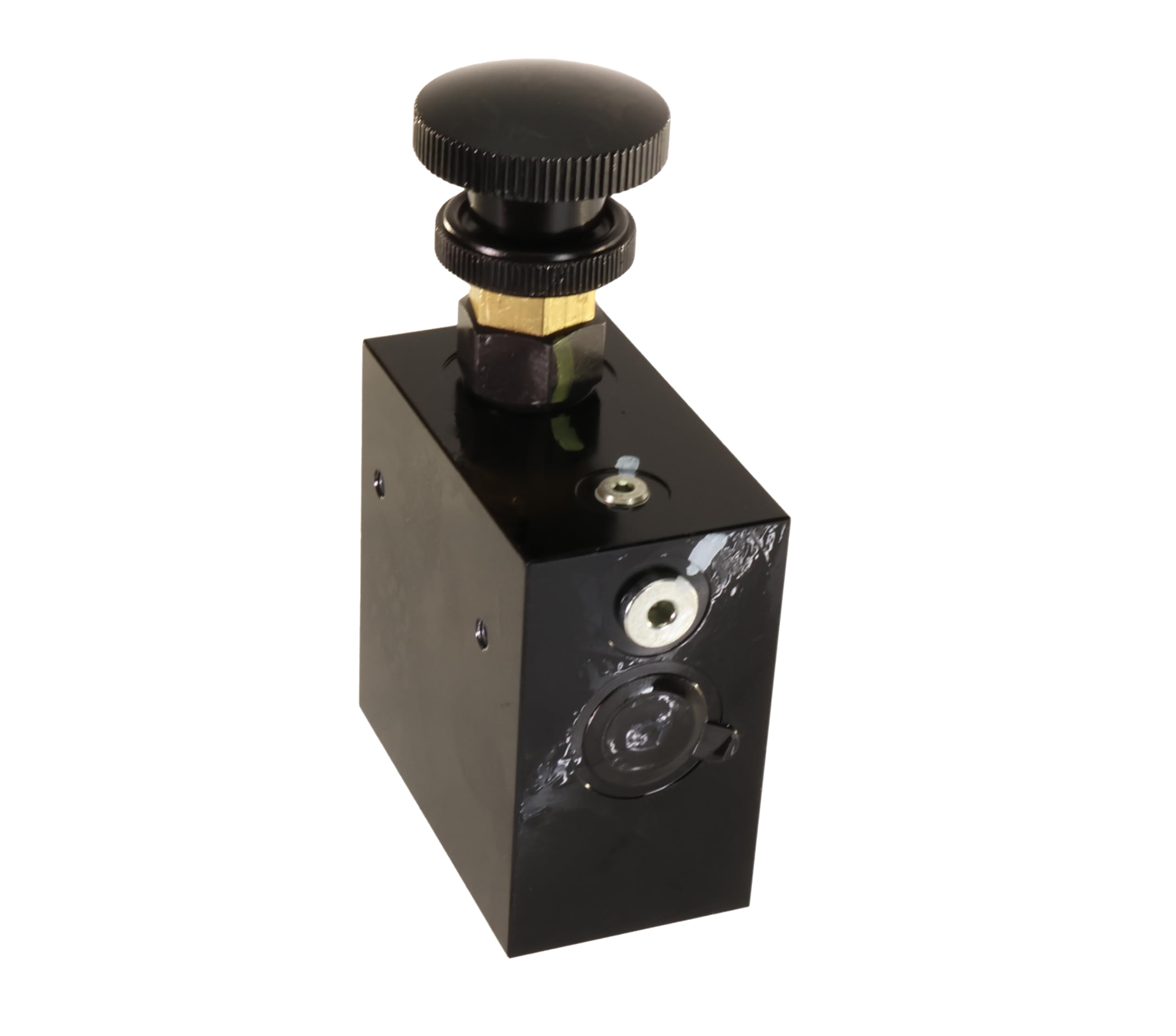 John Deere AA38545 Hand Operated Flow Control Valve, top-down view