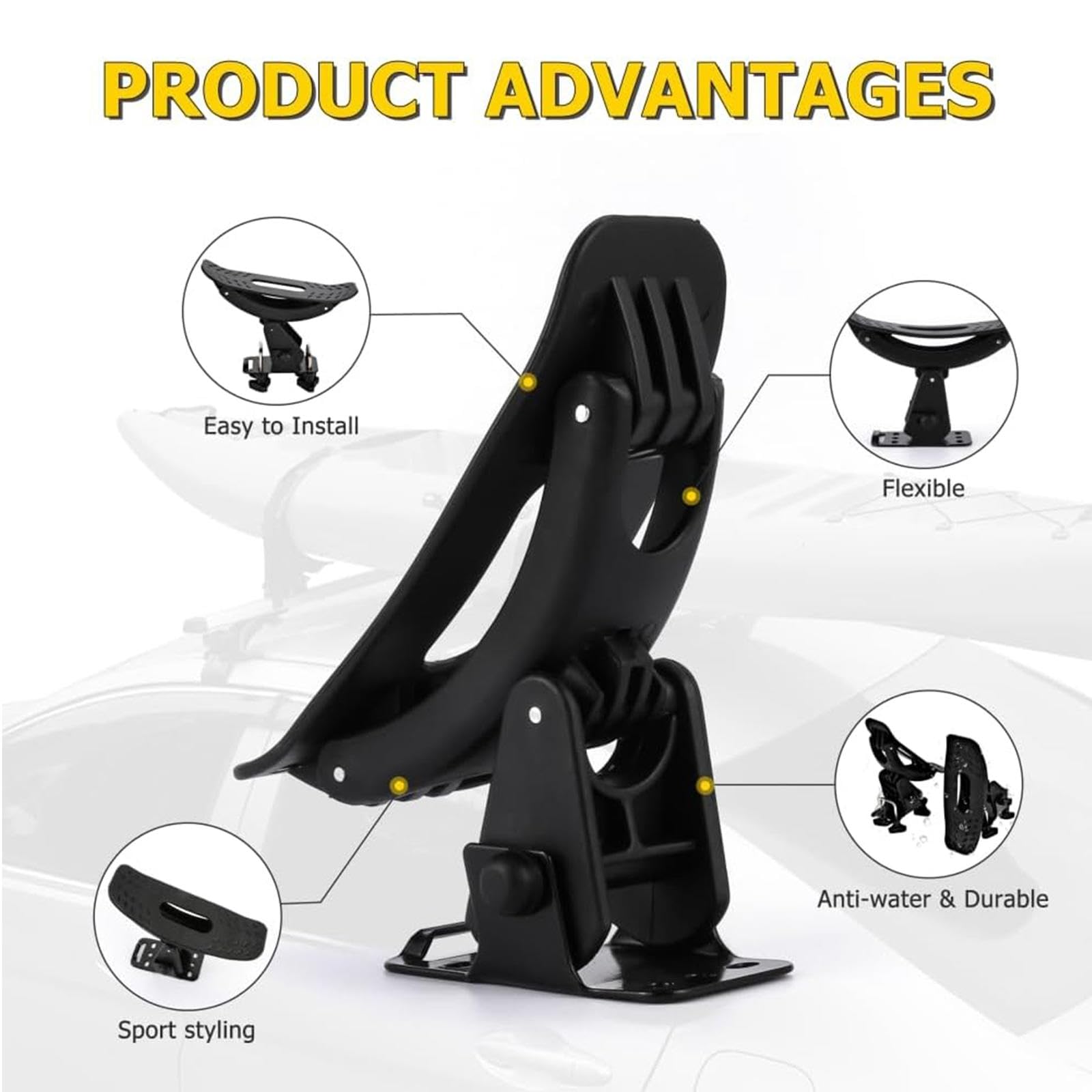 Universele Zachte Auto Imperiaal Pads PVC 600D Oxford Doek Voor Kano