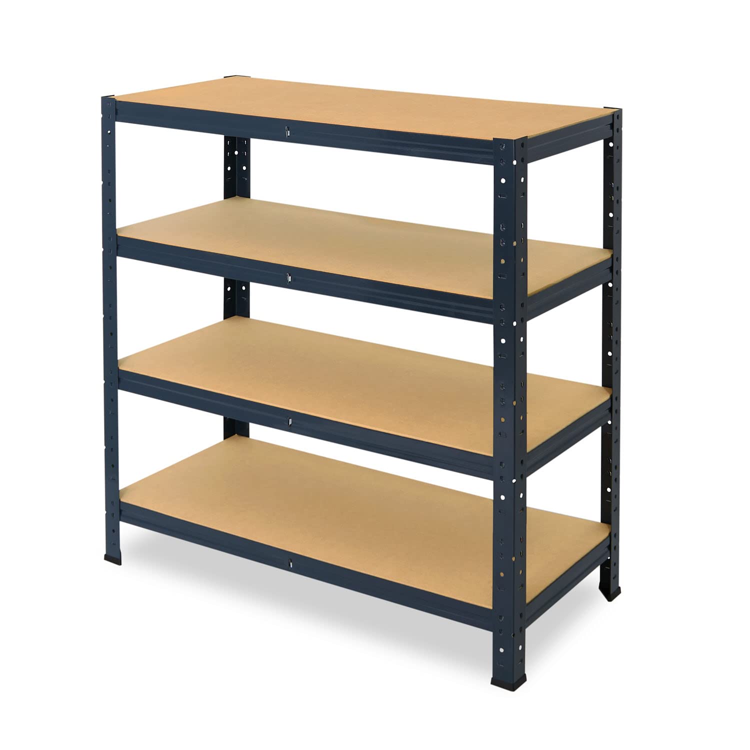 Shelfplaza® Scaffale Metallo 100x100x45 Cm - 3 Ripiani Regolabili, Capacità 175 Kg Per Ripiano, Per Garage, Cantina, Officina, Montaggio A Incastro - copertina