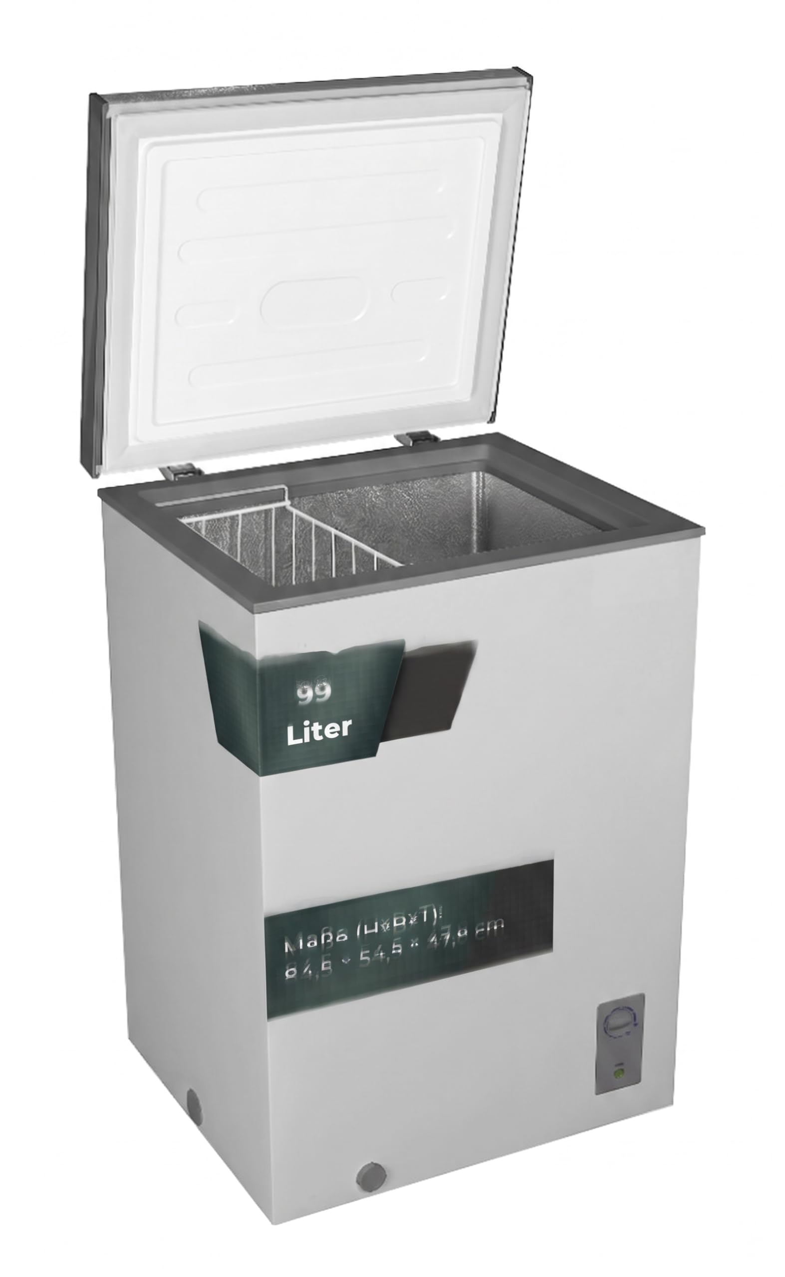YUNA FROSTER 100 D silber 99 Liter Gefriertruhe Truhe Gefrierfach Gefrierschrank Schrank