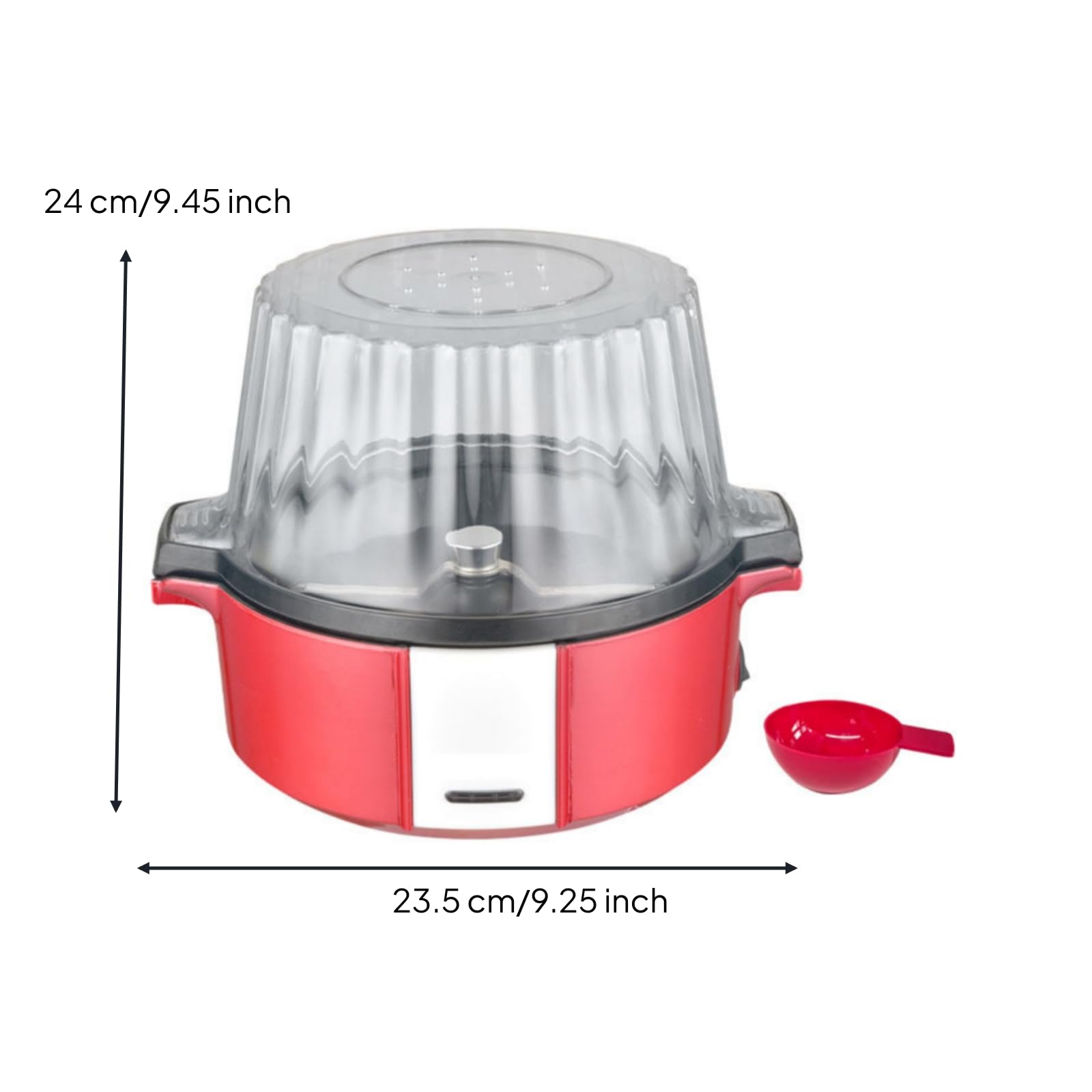 Macchina per Corn Elettrica Corn Maker corniera Dispenser Scaldacorn Compatta con Visione del Processo 700W 60g 70g Adatta per Serate TV Cucina Domestica Amici