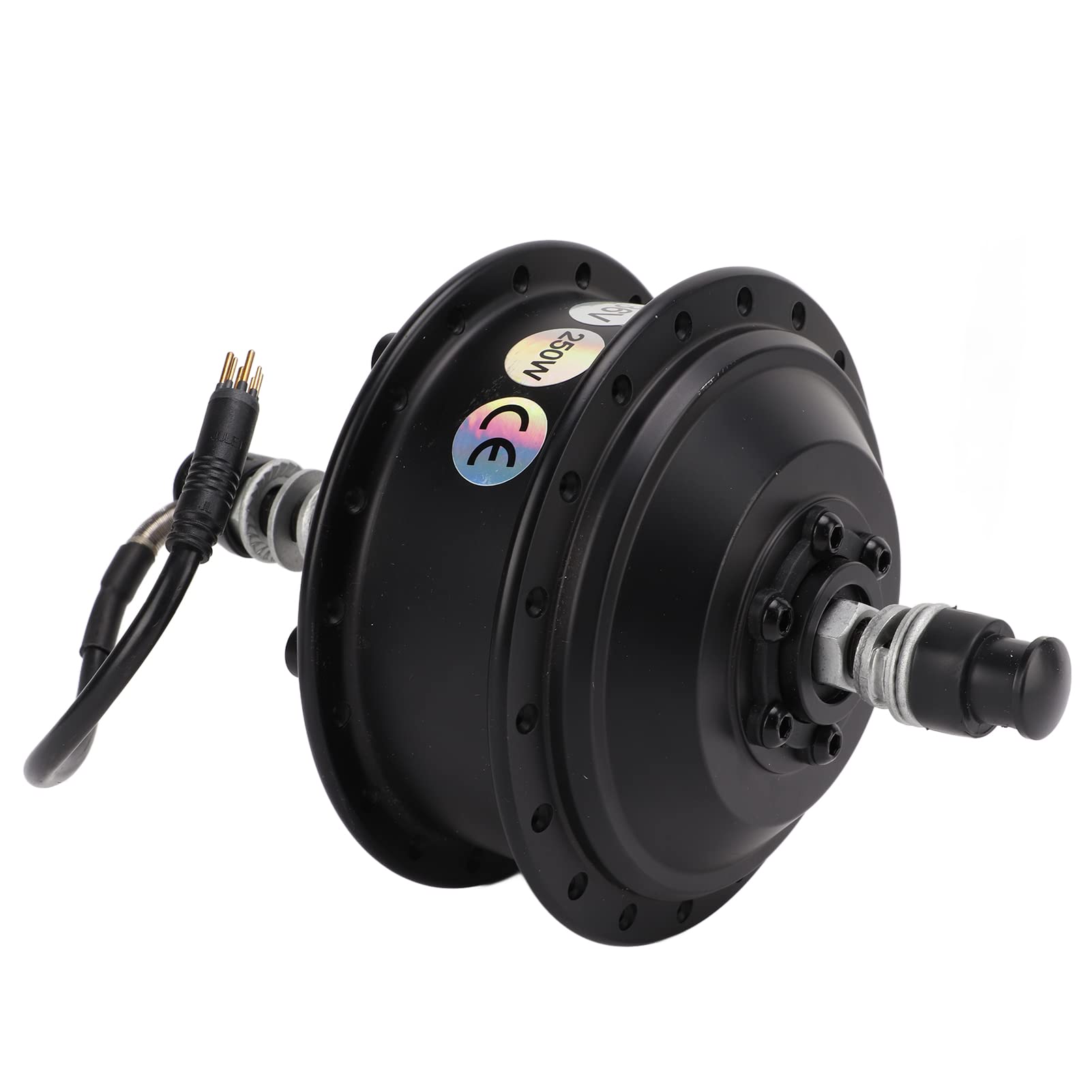 Hochgeschwindigkeits-Brushless-Nabenmotor-Kit, Langlebiger Umbau für Elektrofahrräder, 36 V, 250 W, Aluminium (24 Zoll)