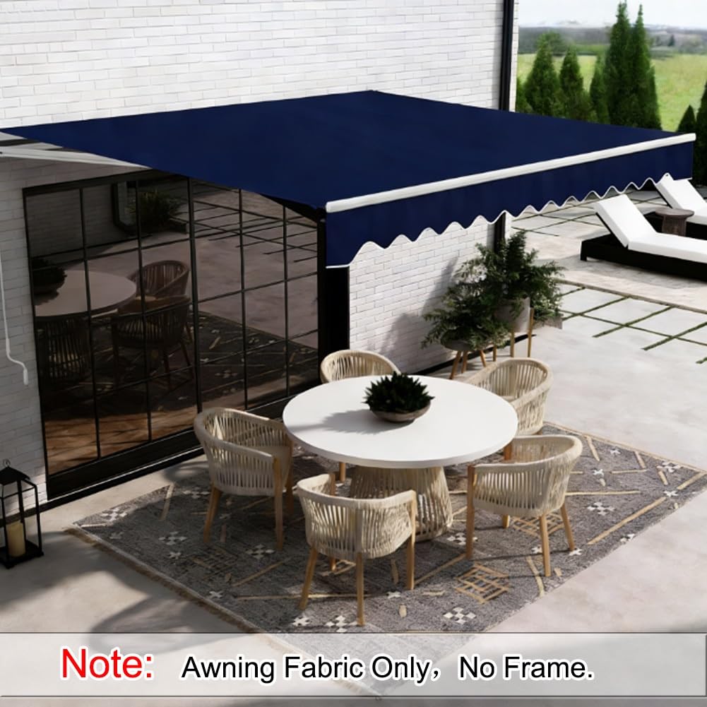 Wodoodporne zewnętrzne patio słońce i baldachim zastępczy płótno 2/2,4/3/4/5,5/6,1 m do restauracji, ogrodu, na dziedziniec (tylko tkanina)