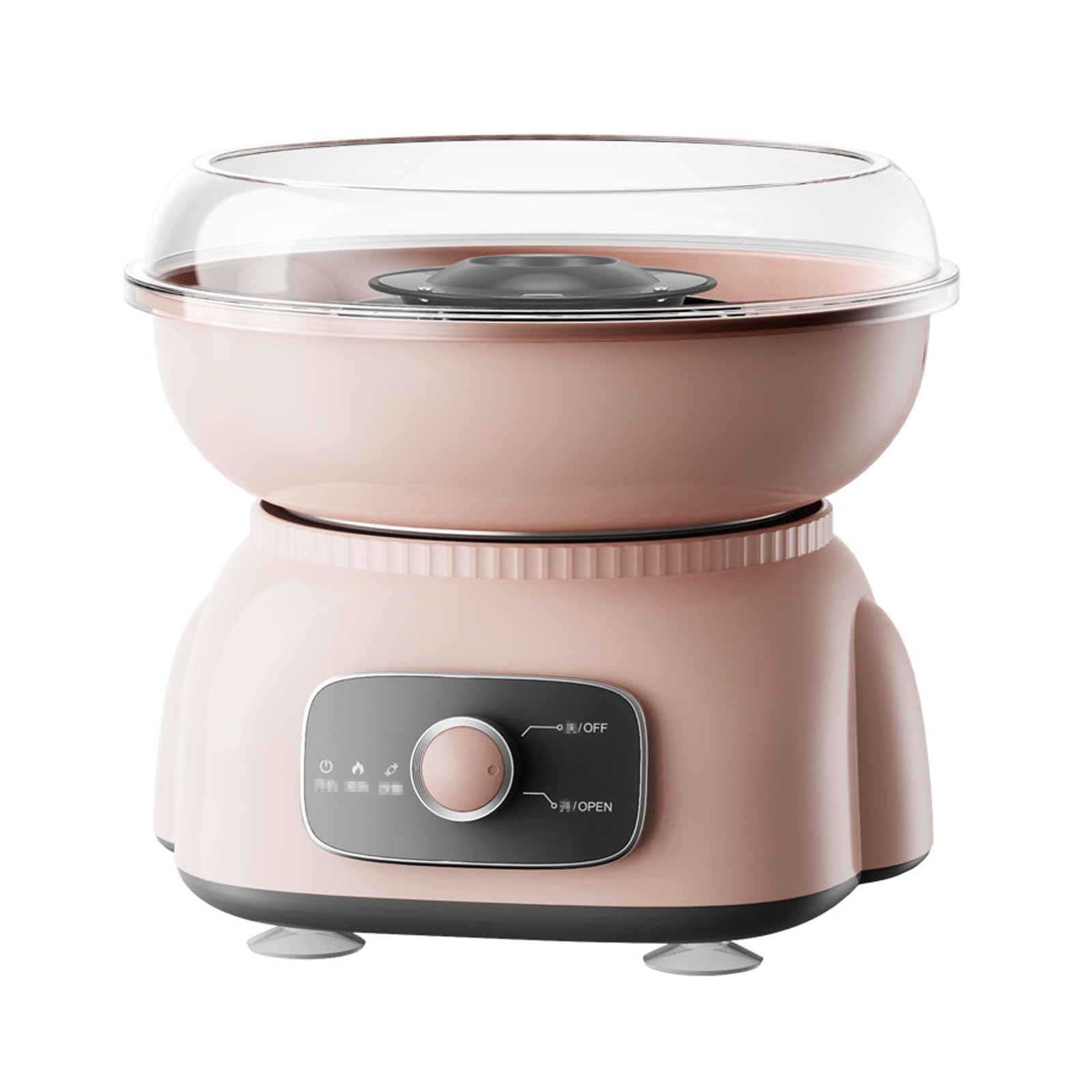 Macchina per Zucchero Filato Retro,Macchina Elettrica per Zucchero Filato,Cotton Candy Macchina,Supporta Varie Fonti di Zucchero,Tre Secondi di Produzione,per Feste di Famiglia e Incontri (Color:Rosa)