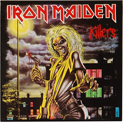Imán decorativo Iron Maiden rectangular 3 pulgadas miniatura 1